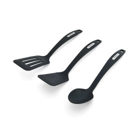 Set of 3 Nylon Tools, Slotted Turner, Short Turner, Basting Spoon